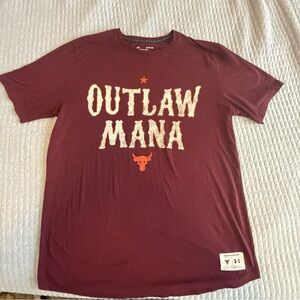 Under Armour The Rock Blood Sweat Respect Maroon Tee